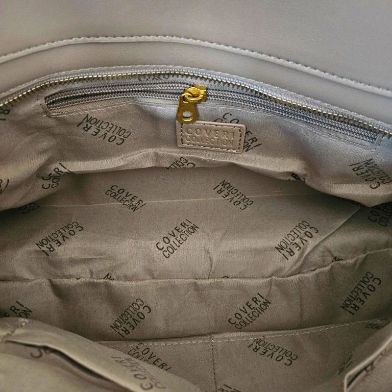 Taupe kabelka na rameno COVERI
