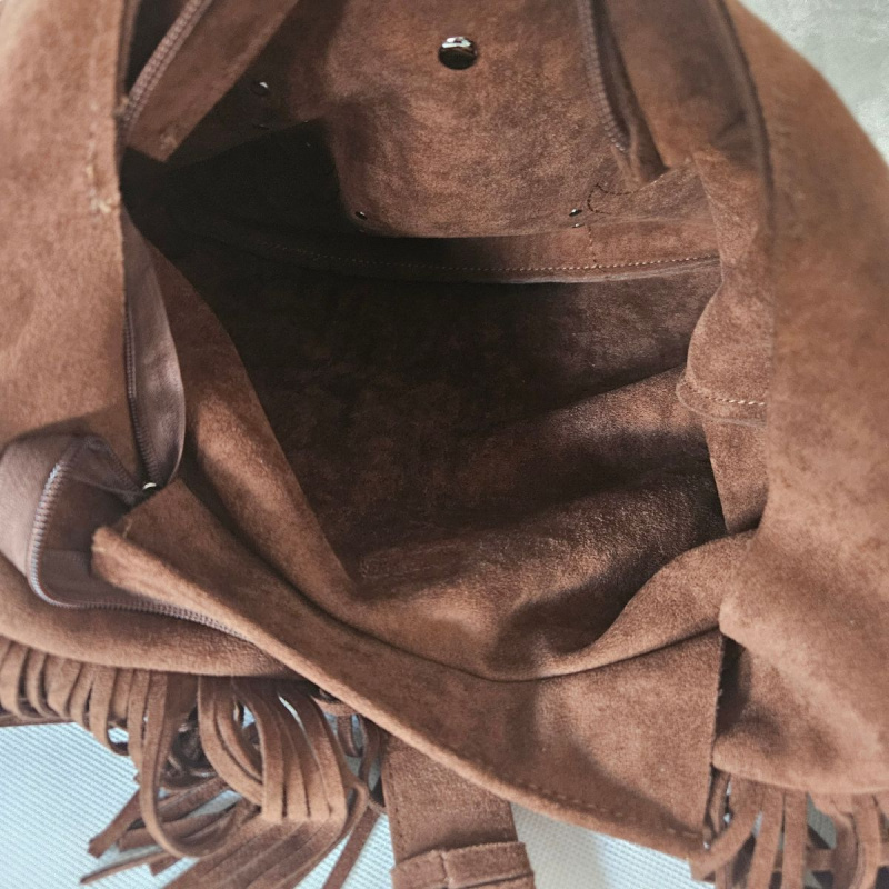 Tmavohnedá kabelka na rameno ALAINA