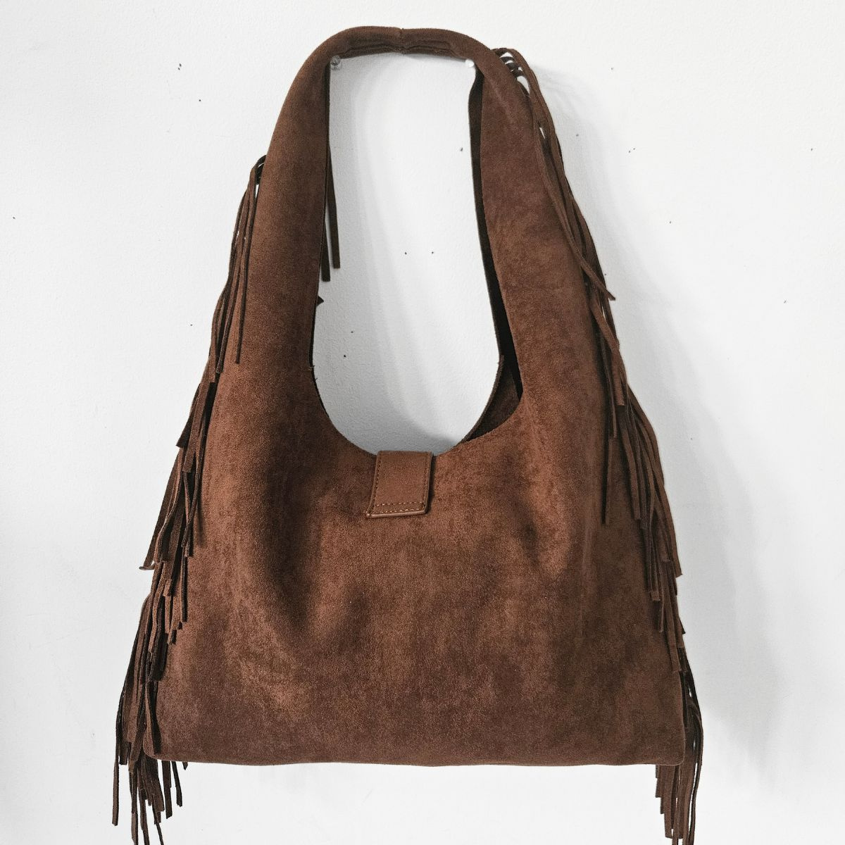 Tmavohnedá kabelka na rameno ALAINA