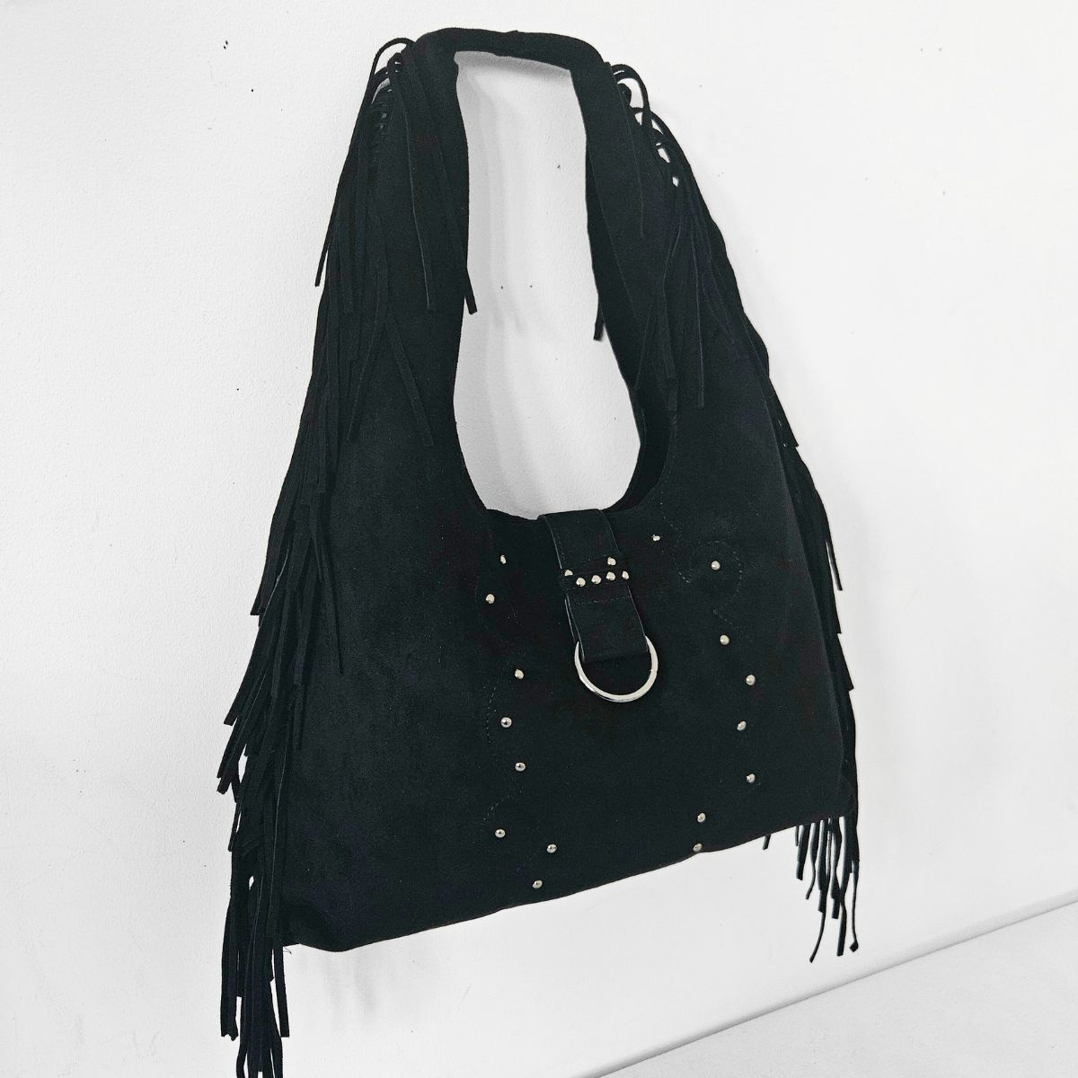 Čierna kabelka na rameno ALAINA