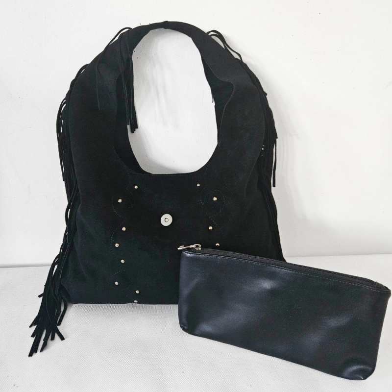 Čierna kabelka na rameno ALAINA