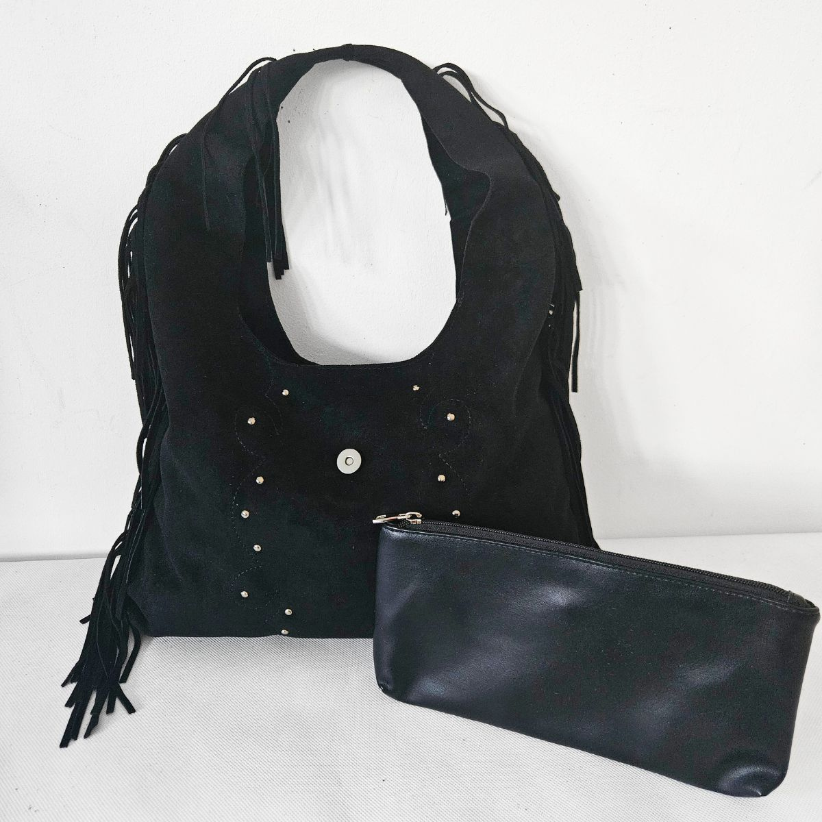 Čierna kabelka na rameno ALAINA