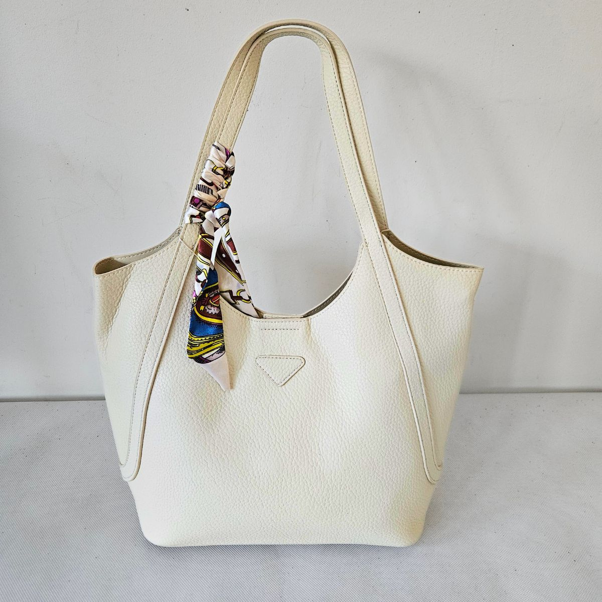 Béžová kabelka s mašľou 2v1 BRYNN