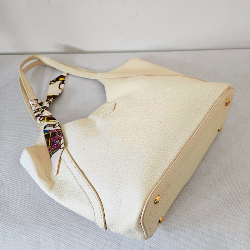 Béžová kabelka s mašľou 2v1 BRYNN