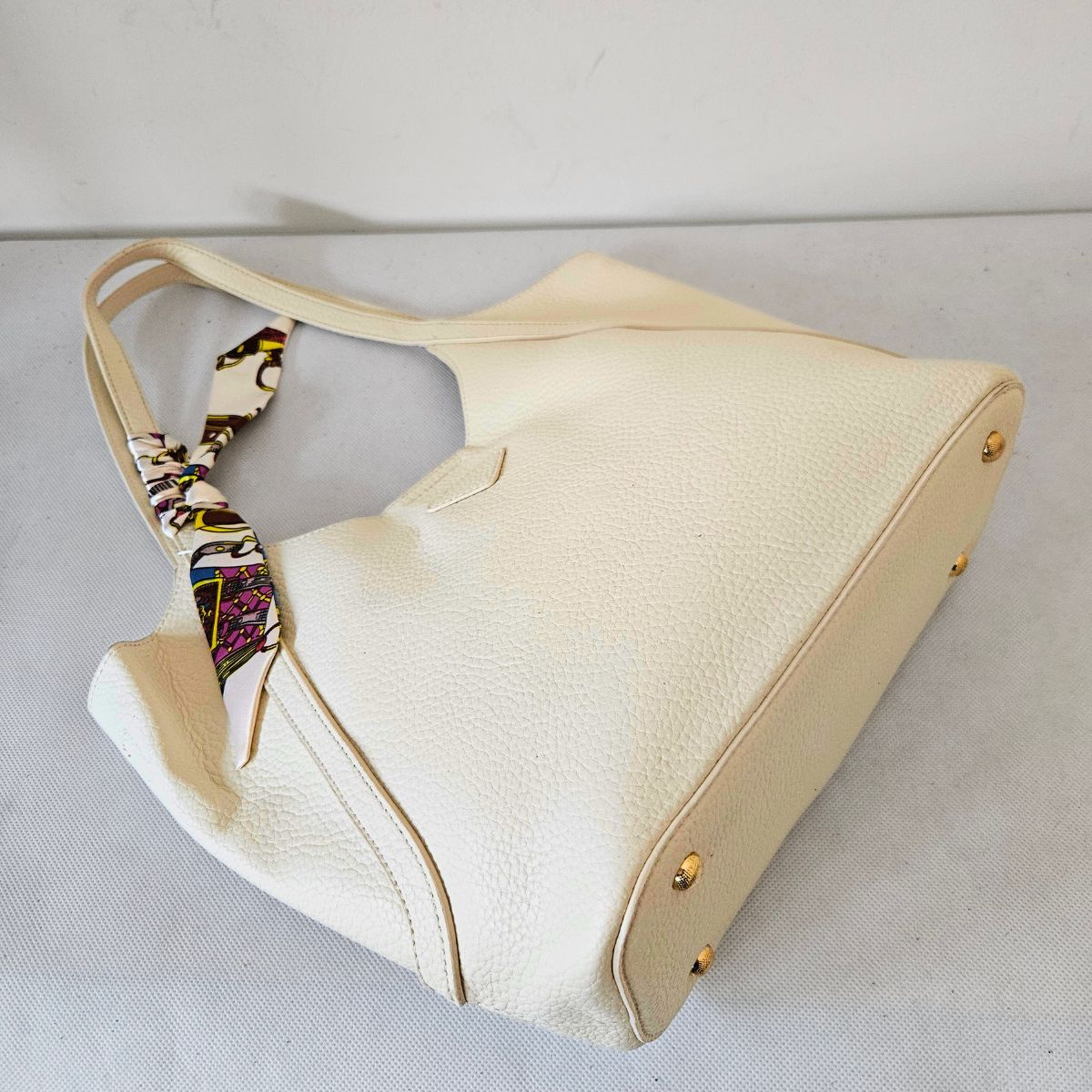 Béžová kabelka s mašľou 2v1 BRYNN