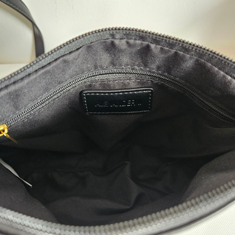 Čierna eko-semišová kabelka na rameno MIRA - priestranná