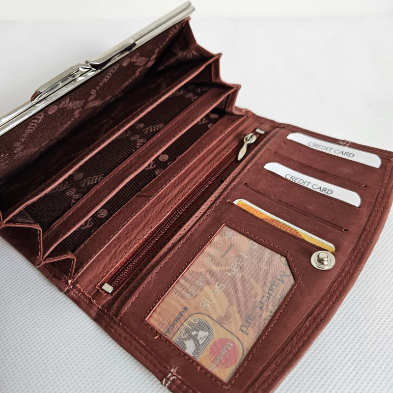 Dámska kožená peňaženka koňaková MODENA