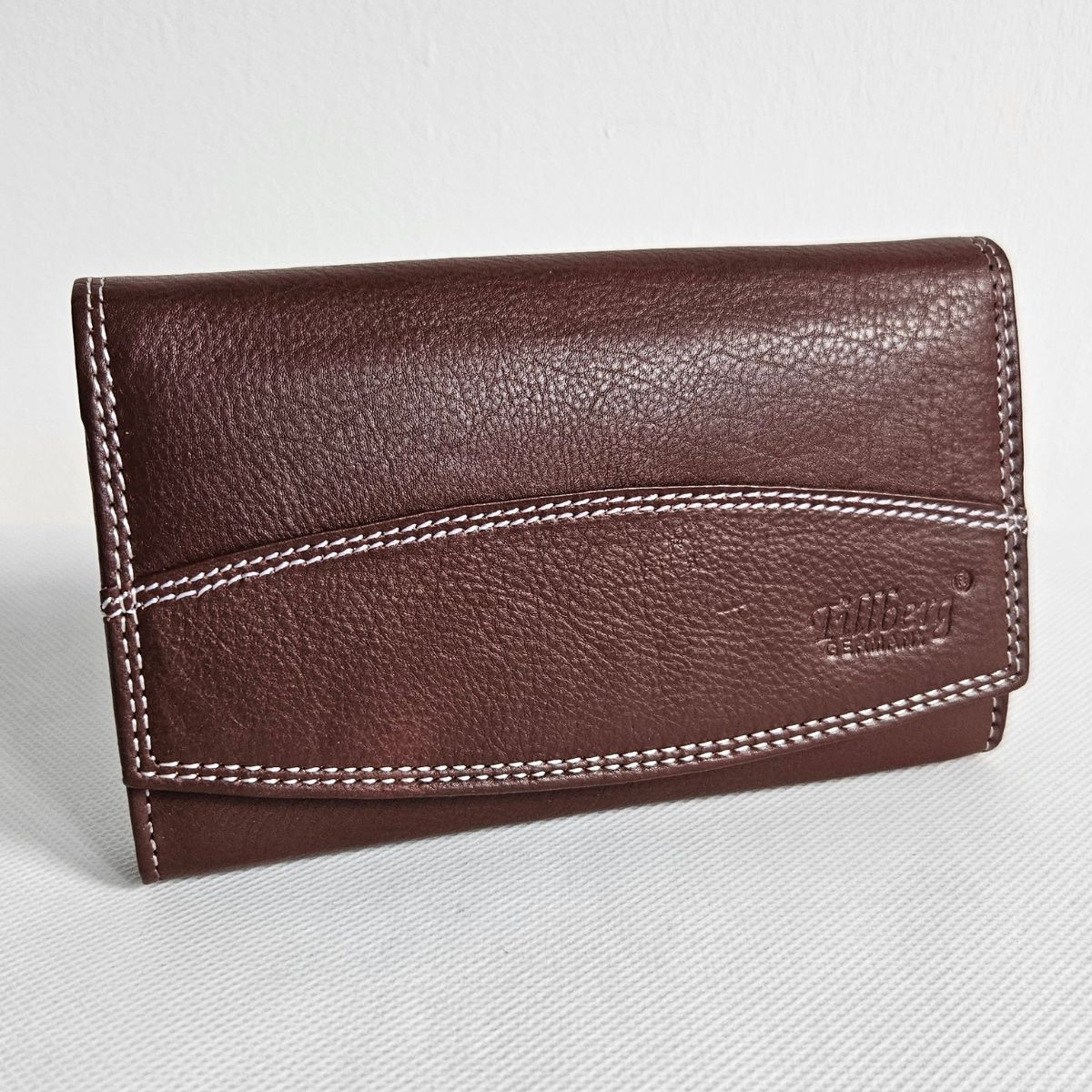 Dámska tmavohnedá kožená peňaženka  MODENA