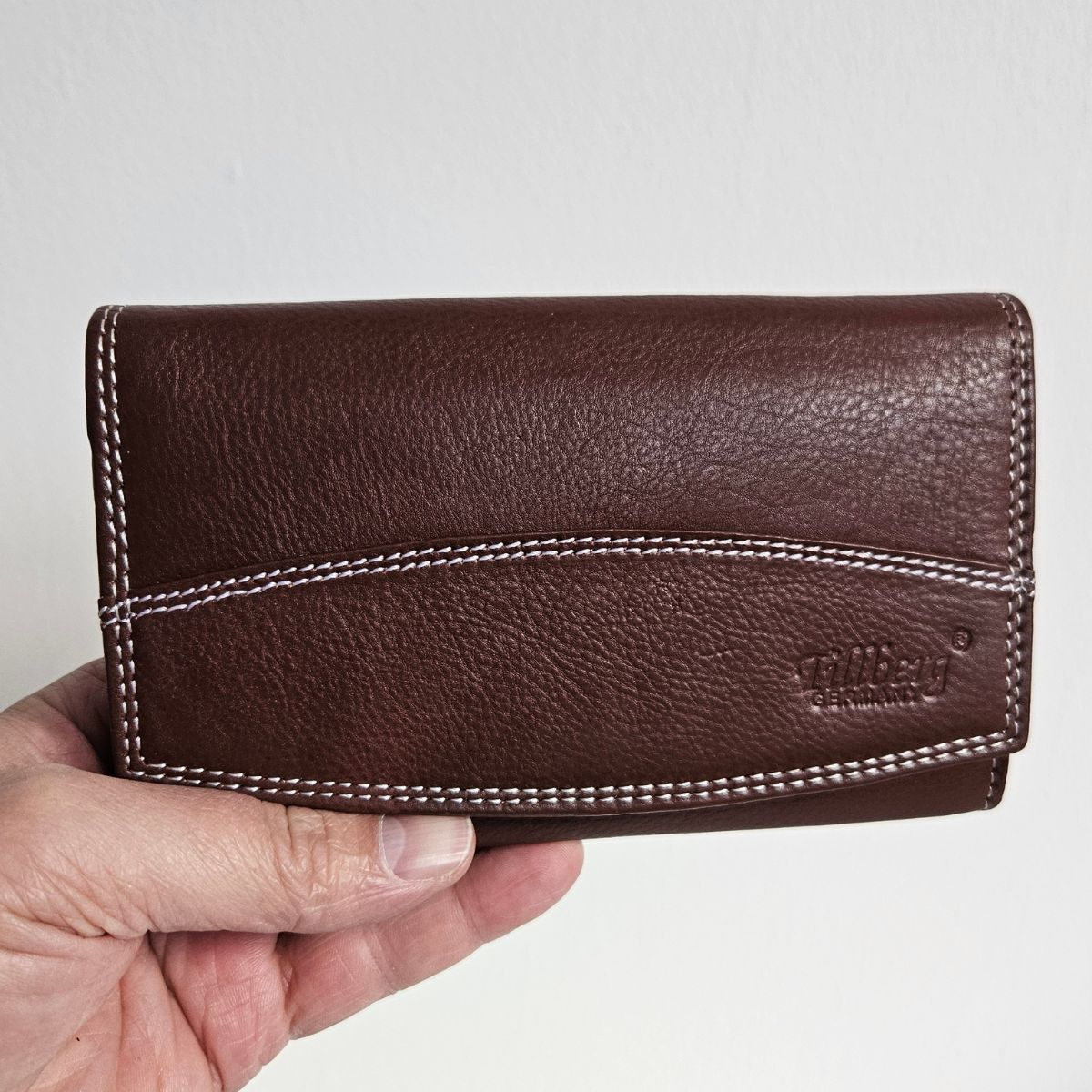 Dámska tmavohnedá kožená peňaženka  MODENA