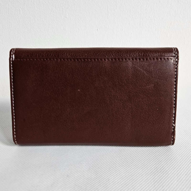 Dámska tmavohnedá kožená peňaženka  MODENA