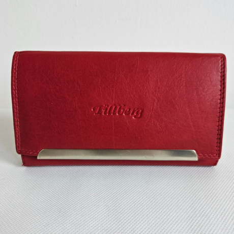 Dámska červená kožená peňaženka SIREN - s RFID ochranou