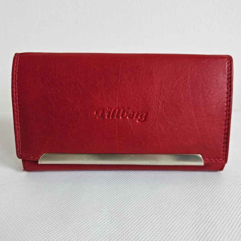 Dámska červená kožená peňaženka SIREN - s RFID ochranou