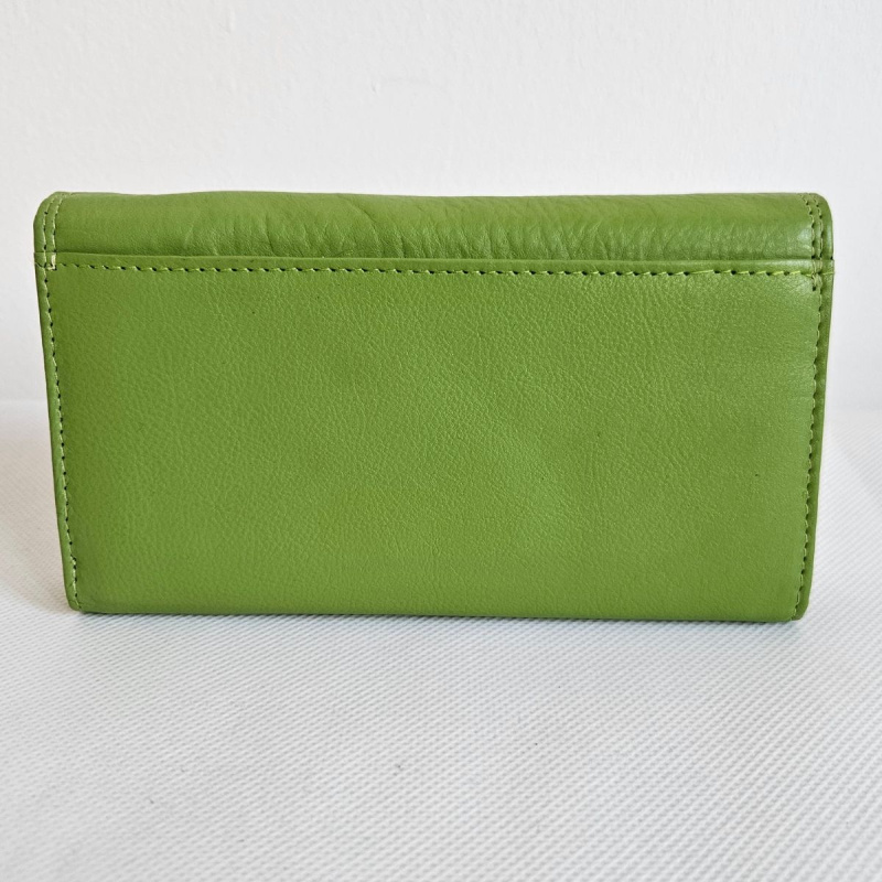 Dámska zelená kožená peňaženka SIREN - s RFID ochranou