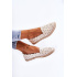 Dámske bielé kvetinové slip-on baleríny Vennice - Biela