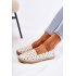 Dámske bielé kvetinové slip-on baleríny Vennice - Biela