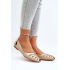 Zazoo 10009 Pohodlné Dámske Kožené Baletky Beige - Béžová