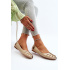 Zazoo 10009 Pohodlné Dámske Kožené Baletky Beige - Béžová