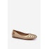 Zazoo 10009 Pohodlné Dámske Kožené Baletky Beige - Béžová