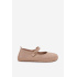Kožené semišové baleríny Barefoot s remienkom Zazoo 10206 béžové - Béžová