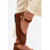 Baleríny z Prírodného Semišu Big Star TT274211 Camel - Odtiene hnedej a béžovej