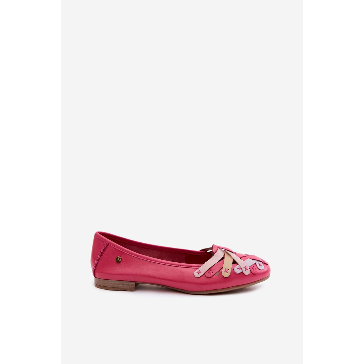 Kožené baleríny Maciejka P7542-15 Fuksia - Odtiene ružovej