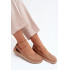 Kožené Baleríny Barefoot Zazoo 10217 Cappucino - Odtiene hnedej a béžovej