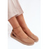 Kožené Baleríny Barefoot Zazoo 10217 Cappucino - Odtiene hnedej a béžovej