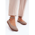 Barefoot baleríny z prírodného semišu Zazoo 020 Cappuccino - Béžová