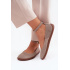 Barefoot baleríny z prírodného semišu Zazoo 020 Cappuccino - Béžová