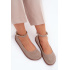 Barefoot baleríny z prírodného semišu Zazoo 020 Cappuccino - Béžová