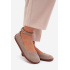 Barefoot baleríny z prírodného semišu Zazoo 020 Cappuccino - Béžová