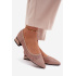 Baleríny s nízkym opätkom sieťové s ozdobou Vinceza 62294 Béžové