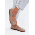 Barefoot baleríny z prírodnej semiše Zazoo 316 Cappuccino - Béžová