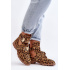 Lu Boo Suede topánky s rezačkou Leopard Leopard Cutter - Odtiene hnedej a béžovej