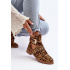 Lu Boo Suede topánky s rezačkou Leopard Leopard Cutter - Odtiene hnedej a béžovej