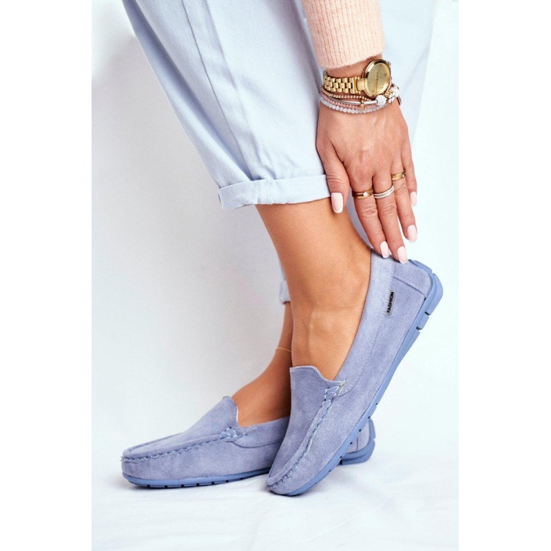 Dámsky modrý Moccasins Morreno Suede - Modrá
