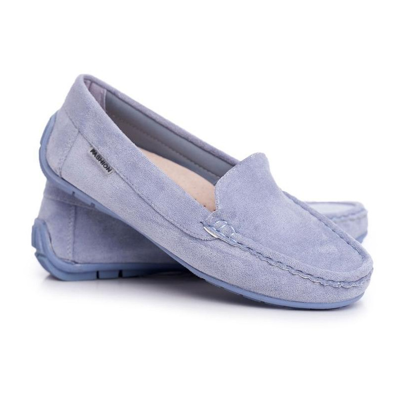 Dámsky modrý Moccasins Morreno Suede - Modrá