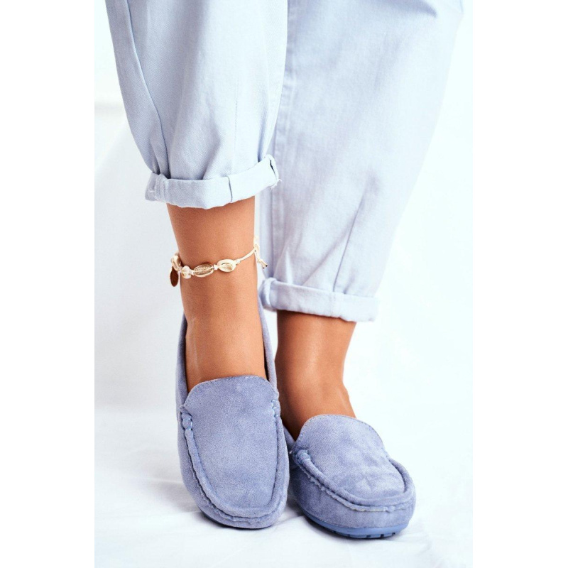 Dámsky modrý Moccasins Morreno Suede - Modrá