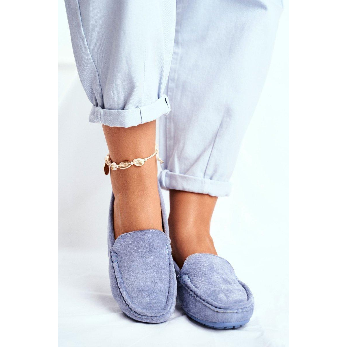 Dámsky modrý Moccasins Morreno Suede - Modrá