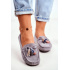 Dámske Moccasins Suede 20pb35-2003 Gray Donna Mia - Odtiene sivej a striebornej