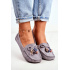 Dámske Moccasins Suede 20pb35-2003 Gray Donna Mia - Odtiene sivej a striebornej