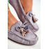 Dámske Moccasins Suede 20pb35-2003 Gray Donna Mia - Odtiene sivej a striebornej