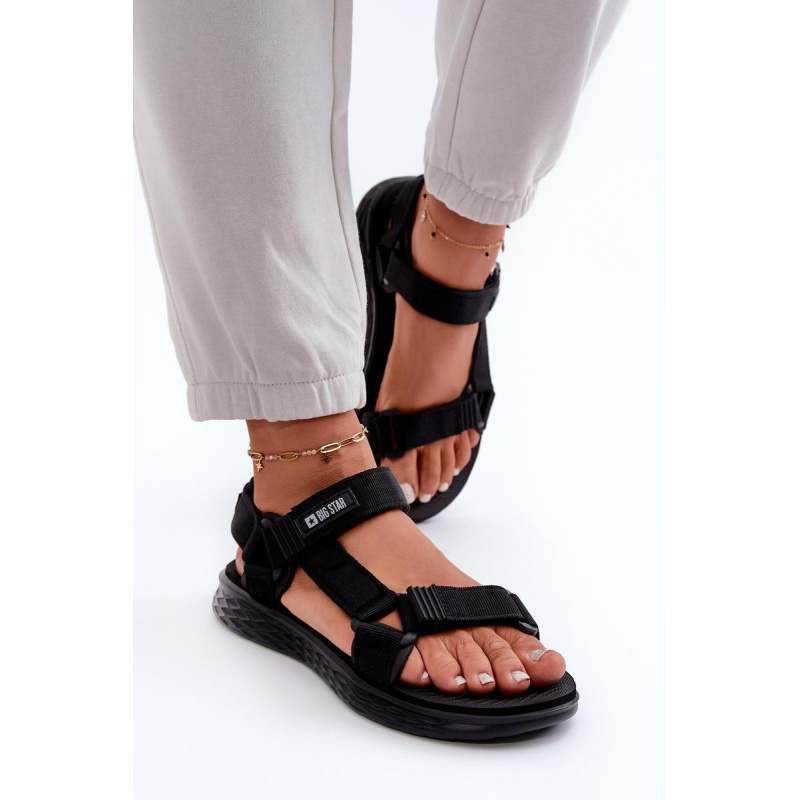 Dámske sandále Big Star FF274A600 Black - Čierna