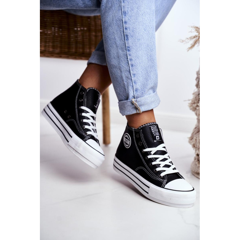 Dámska veľká hviezda Black GG274012 tenisky - Čierna