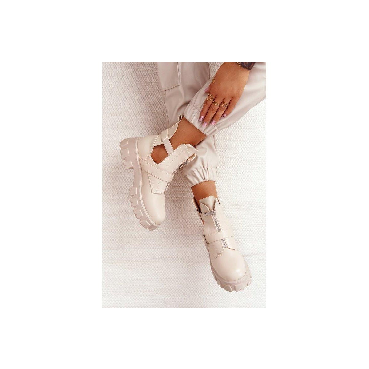 Dámske tašky na platforme Beige Cosmic Love - Béžová