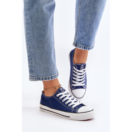 Dámske klasické tenisky Ecoma Navy Blue - Modrá