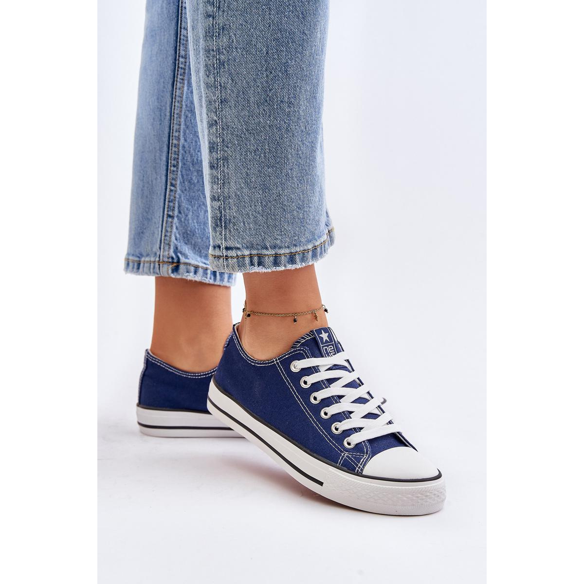 Dámske klasické tenisky Ecoma Navy Blue - Modrá