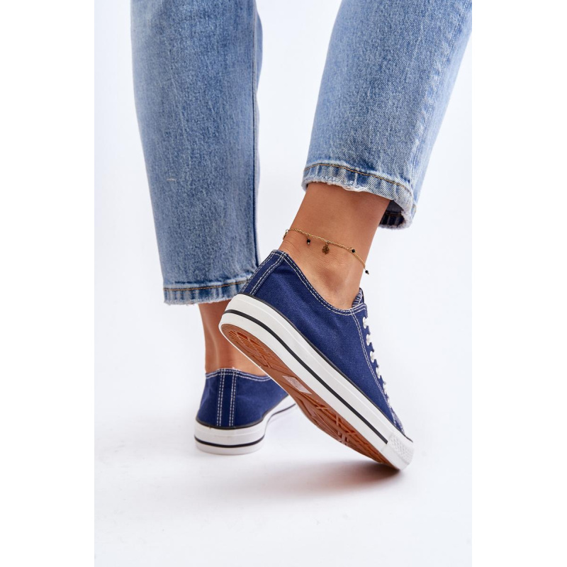 Dámske klasické tenisky Ecoma Navy Blue - Modrá