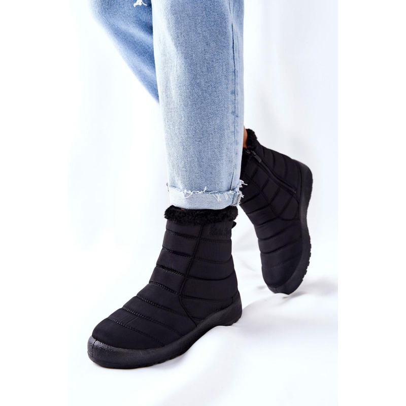 Ženské izolované snehové topánky Black Mezyss - Čierna