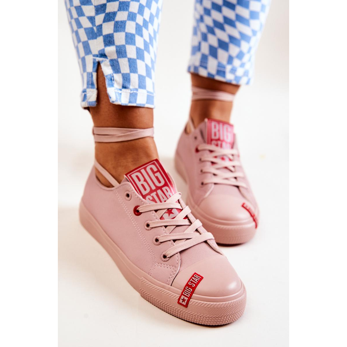 Dámska veľká hviezda JJ274167 Pink Sneakers - Odtiene ružovej